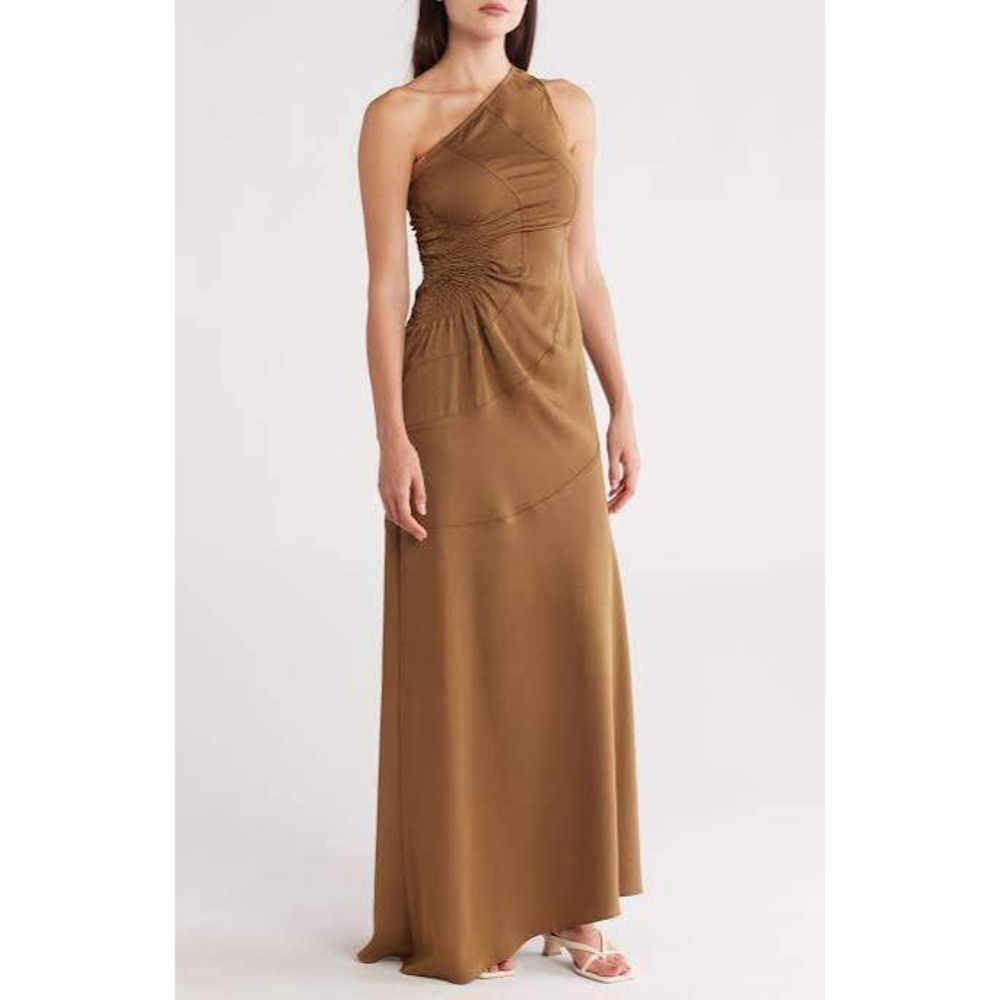 A.L.C. Paige Maxi Dress In Bronze Size 6 New With Tags